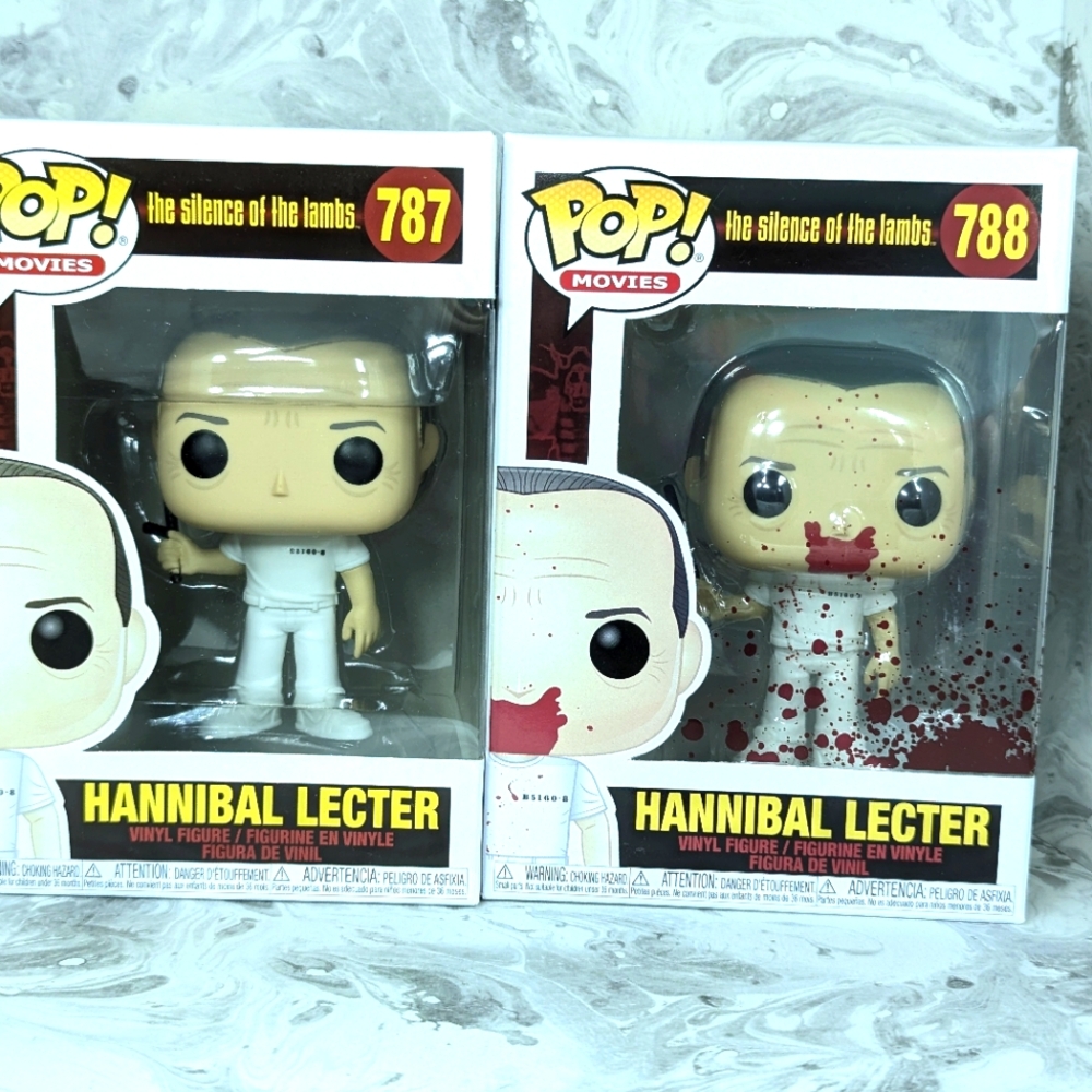 Funko Pop Hannibal Lecter Jumpsuit 787 & Bloody Jumpsuit 788 Bundle MIB